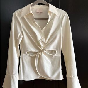 Cinq e sept Cream Blouse